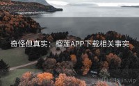 奇怪但真实：榴莲APP下载相关事实