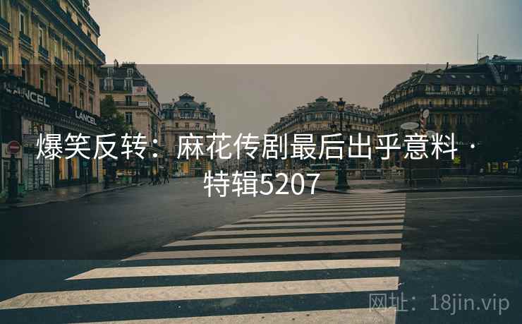 爆笑反转：麻花传剧最后出乎意料 · 特辑5207